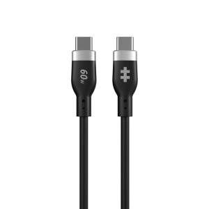 Silicone USB-c To USB-c 60w Charging Cable 1.5m - Black 1.5m Hyper Juice black
