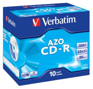 Cdr Recorder Media 700MB 80min 48x Datalife Plus Crystal 10-pk With Jewel Case                       43327 jewel case crystal surf