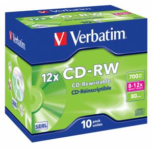 Cdrw Recorder Media 700MB 80min 10x-12x Datalife Plus Hi Speed 10-pk With Jewel Case                 43148 jewel case scratch resist