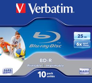 Bluray Disk Wide Printable 25GB 6x In Jewel Case 10-pk                                               43713 jewel case