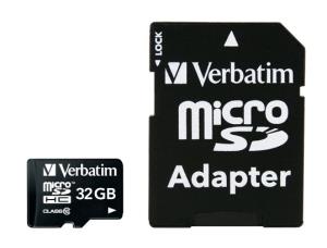 Flash Memory Card - 32 GB - Class 10 - Micro sdhc                                                    44083 class 10 with adapter