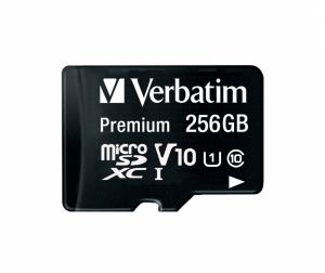 Premium U1 Micro SDXC Card 256GB + Adapter 44087 class 10 with adapter
