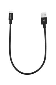 Micro USB Sync & Charge Cable 30cm Black 48866 black