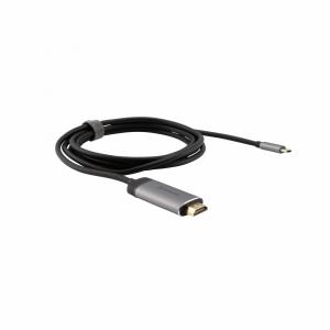 USB-C to HDMI 4K Adapter with 1.5m Cable 49144 silver-black