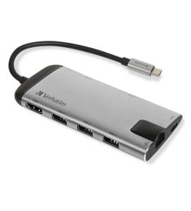 USB-C Multiport Hub USB 3.0 HDMI Gigabit Ethernet SD/microSD 49142 USB HDMI SDHC microSD RJ45