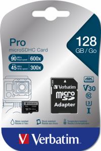 Micro SDXC Card Pro U3 128GB 47044 class 10 with adapter