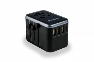 Universal Travel Adapter Uta-04 Pd61w / Qc / 3xUSB universal