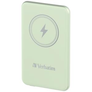 Charge 'n' Go Power Bank 5000mAh Magnetic Wireless Charging - Green Accu 5.000 mA wireless portable green