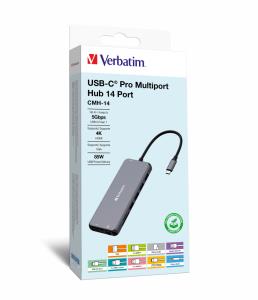 USB-C Pro Multiport Hub CMH 14 - 14 Ports 32154 CMH-14