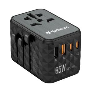 GaN III Universal Travel Adapter UTA-05 with 2 x USB-C PD & QC 4+ & 2 x USB-A ports 32120 2x USB-C / 2x USB-A travel adapter