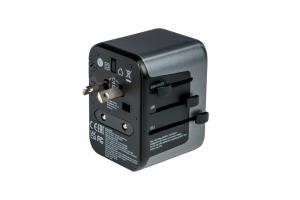 Universal Travel Adapter UTA-03 Plug with USB-C PD & QC, 2 x USB-C & 2 x USB-A ports universal