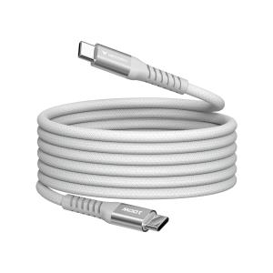 Sync & Charge USB-C to USB-C 100W Magnetic Cable - 120cm Grey 31854 480Mbps 1.20m