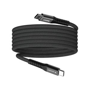 Sync & Charge USB-C to USB-C 100W Magnetic Cable - 120cm Black 31863 480Mbps 1.20m