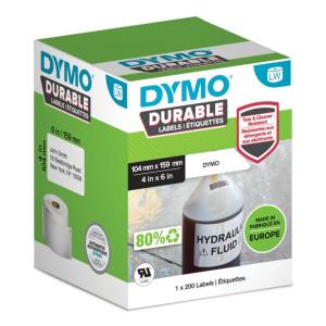 Durable 4XL Labels 104x159mm White Plastic 1rl/200pcs LW adress labels durable