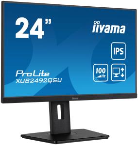 Desktop Monitor - ProLite XUB2492QSU-B1 - 24in - 2560x1440 (WQHD) - Black 24 (61cm) 2560x1440 LED F