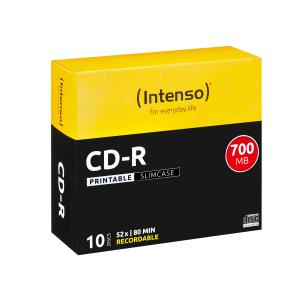 Cd-r 700MB Prt Slim Case X10 1801622 Slim Case inkjet printable