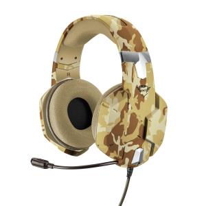 Headset -  Gxt 322d Carus Gaming - Stereo 3.5mm - Wired - Desert Camo 22125 wired desert on-ear