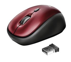 Yvi Wireless Mouse Black / Red 19522 wireless