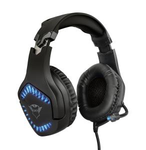 Headset -  Gxt 460 Varzz Illuminated Multiplatform Gaming - stereo 3.5mm - wired 23380 wired blue over-ear illuminated