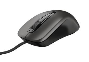 Carve USB Wired Mouse ambidextrous cable USB 1200dpi black