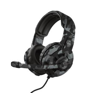 Headset -  Gxt 411k Radius Gaming - Stereo 3.5mm - Wired - Black Camo 24360 wired black over-ear RFID-Chip
