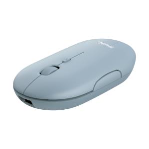 Puck Rechargeable Bluetooth Wireless Mouse Blue rechargeable wireless blue