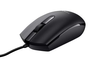 Basi Wired Mouse Black ambidextrous cable optical