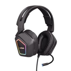 Headset -  Gxt 450 Blizz RGB 7.1 Surround Gaming - Stereo 3.5mm - Wired - 23191 wired black over-ear RGB 7.1
