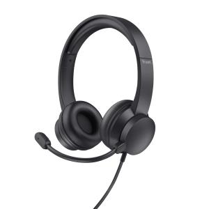 Headset - Ayda - Stereo 3.5mm - Wired - Black 25087 wired black on-ear
