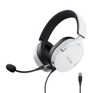 Headset - Gxt490 Fayzo 7.1 - USB - Stereo 3.5mm - Wired - White 25302 wired white over-ear