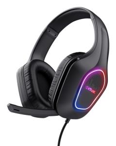 Headset -  Gxt 416 Zirox LED - Stereo - Black 25331 cable black over-ear USB-A