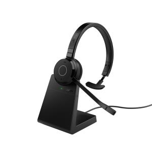 Headset Evolve 65 TE MS - Mono - Bluetooth - Link 390a - Stand 6693-833-399 USB-A wireless BT On-Ear