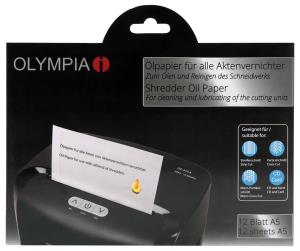 9130 Olympia Oil Paper A512 Sheets For Shredder 12sheets for shredder