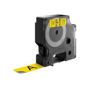 D1 Standard Tape Black On Yellow 19mmx7m 45808 tape 7m