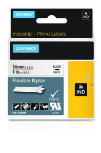 Tape Nylon 24mm X 3.5m Black-white                                                                   nylon tape 3,5m