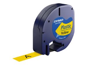 Plastic Tape Yellow 12mx4mm For Letratag                                                             91202 plastic tape 4m UK/FR-VERSION