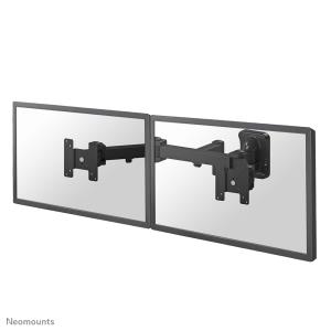 Flatscreen Wall Mount (dual. 3 Pivots & Tiltable) dual 10-27 black