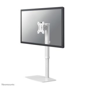 Flat Screen Desk Mount Stand White single 10-30 white