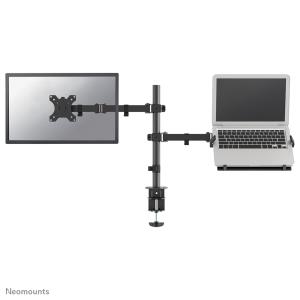 Flat Screen & Notebook Desk Mount (clamp/grommet) 8kg single 10-32 black