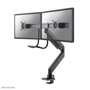 NeoMounts Desk Mount (adjustable Arm) - 10in-32in - Black dual 10-31 black