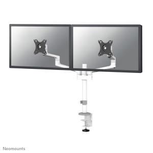 Neomounts  Full Motion Monitor Arm Desk Mount For 17-27in Two Screens - White dual 17-27 white