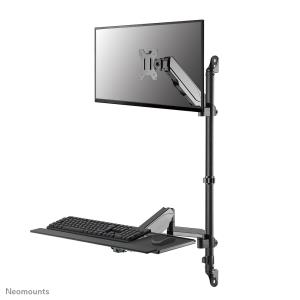 Wall Mounted Sit-stand Workstation Screen Keyboard & Mouse sit-stand work station 9kg ergonomic