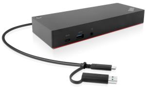 Docking Station ThinkPad Hybrid USB-C with USB-A Dock - 3x USB 3.1 / 2x USB 2.0 / USB-C / Gigabit Ethernet / 2x DP / 2x HDMI - EU/INA/VIE/ROK dockingstation