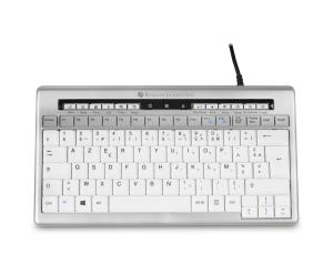 S-board 840 Compact Keyboard Azerty French keyboard FR AZERTY FR USB silver-white