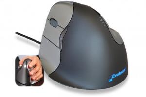 Evoluent 4 Mouse - Left Hand Model left-handed with cable scroll wheel