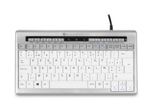 S-board 840 Hub Compact Keyboard Qwerty Uk keyboard UK QWERTY USB silver-white