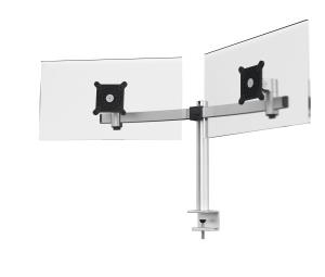 Monitor Mount For 2 Monitors, Table Clamp - 508523 dual 21-27 silver