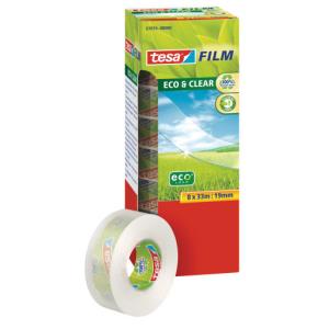 Film Adhesive Tape Office Box 8pack adhesive film (8) clear 19mm 8x33metre