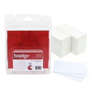 Badgy Pvc Cards X100 Thin (20mil/0.50 Mm) CBGC0020W 20mil 0,50mm blank