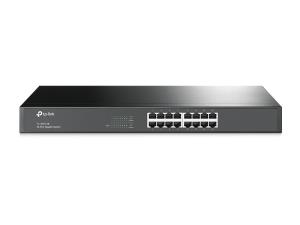 Gigabit Switch 1u 19in 16-port 10/100/1000mbps - Tlsg1016 Standalone 16xRJ45 black unmanaged